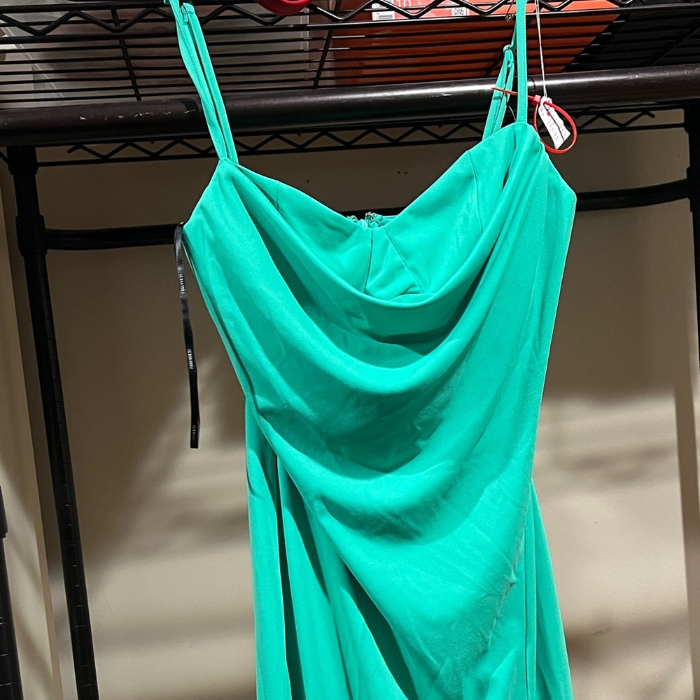 Forever 21 Strapless Turquoise Dress